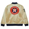 houston astros team og 20 gold satin jacket