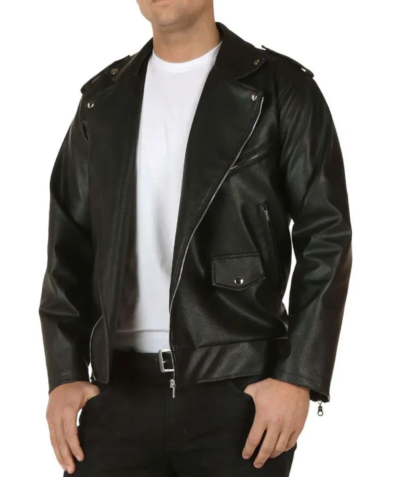 john travolta danny zuko grease t birds leather jacket