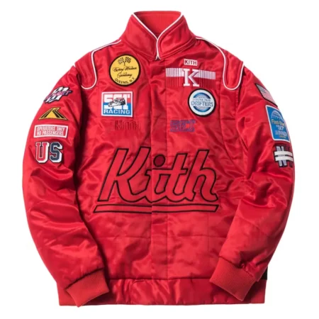 kith racing red jacket