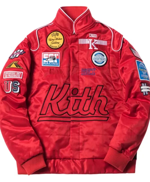 kith racing red jacket