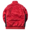kith racing red satin jacket