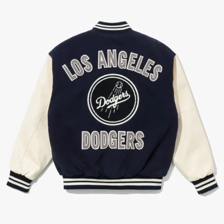 los angeles dodgers navy baseball jacket