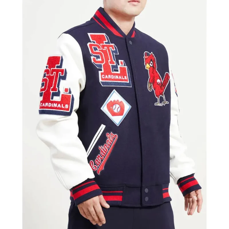 mash up st louis cardinals navy jacket