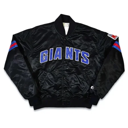 new york giants 80s black jacket