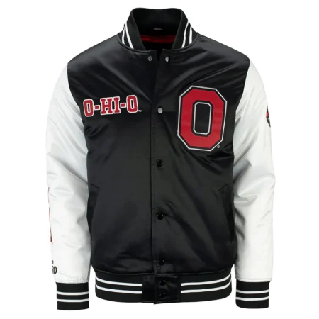 ohio state buckeyes black and white jacket