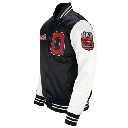 ohio state buckeyes team origins satin jacket