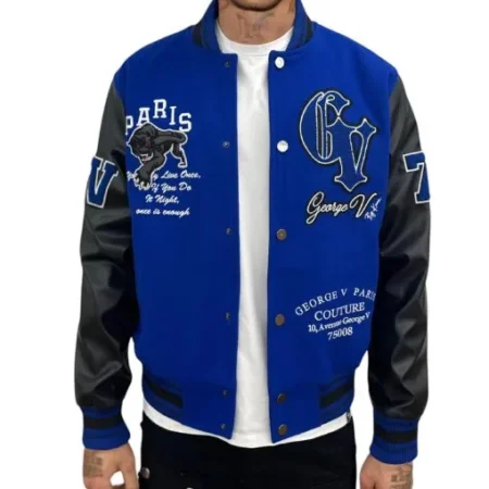 paris panther george v full snap jacket jpg