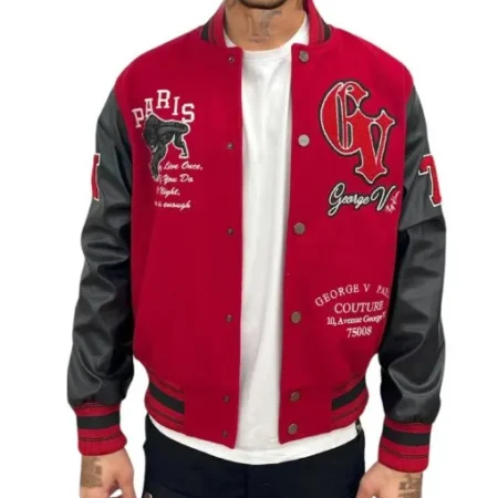 paris panther george v varsity jacket jpg