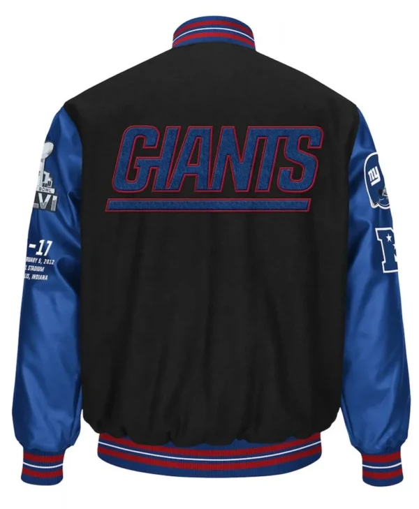 starter new york giants super bowl xlvi 10 year anniversary jacket scaled
