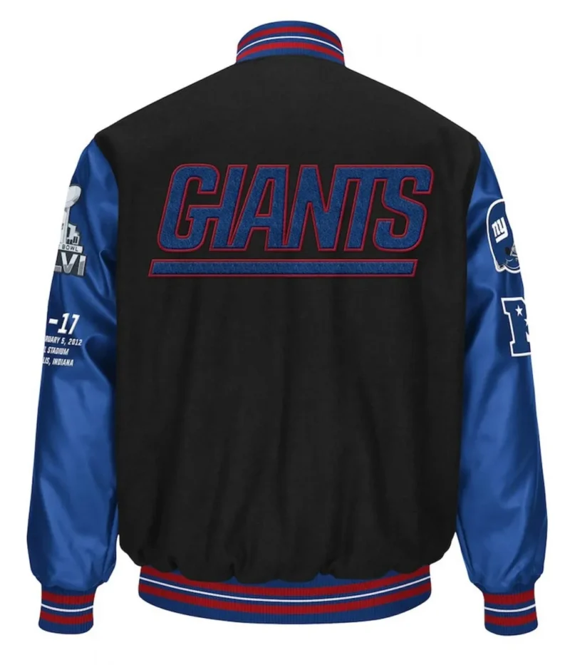 starter new york giants super bowl xlvi 10 year anniversary jacket scaled