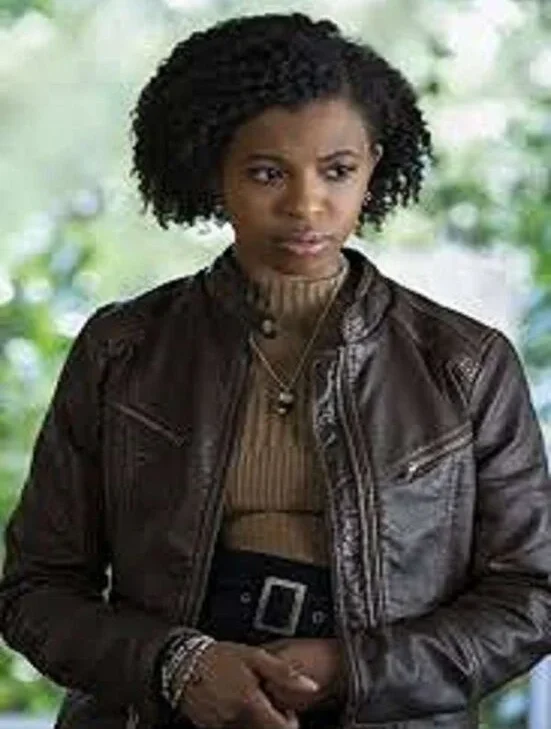 13 Reason Why S04 Ani Achola Brown Jacket jpg