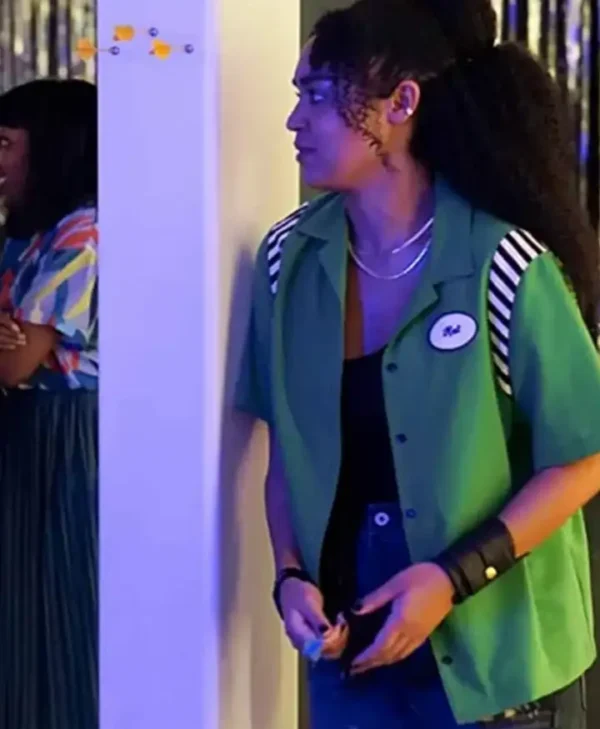 Aisha Dee The Bold Type S05 Kat Edison Green Jacket Front