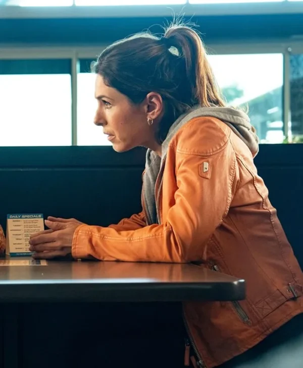 Alert Missing Persons Unit S03 Cristina Rosato Leather Jacket Side