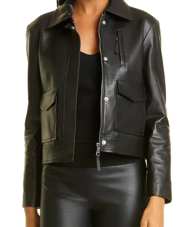 Alert Missing Persons Unit S03 Wayne Pascal Black Leather Jacket