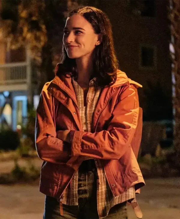 Along for the Ride Auden Orange Jacket front