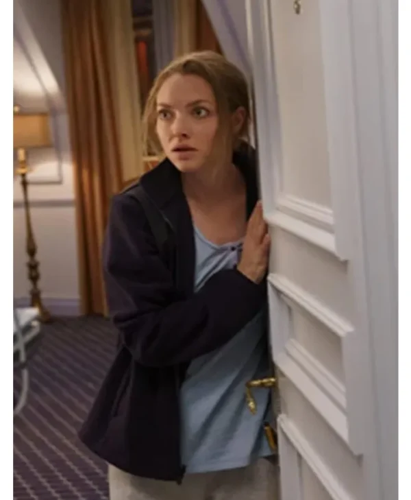 Amanda Seyfried The Dropout S01 Blue Cotton Jacket