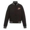 Anaheim Ducks Front Hit Poly Twill Black Jacket webp