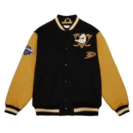 Anaheim Ducks Team Legacy Varsity Jacket webp