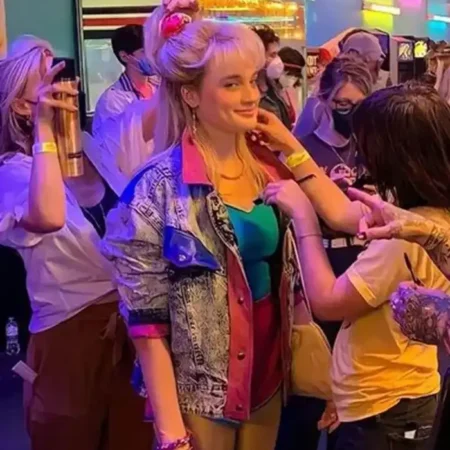 Angela Stranger Things Season 4 Elodie Grace Orkin Denim Jacket webp