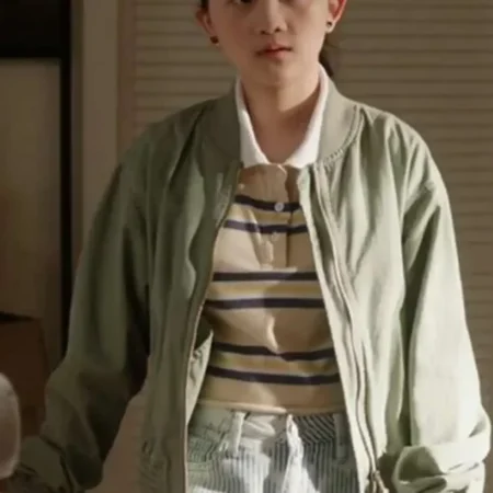 Audrey Hsieh Found Green Bomber Jacket
