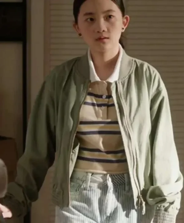 Audrey Hsieh Found Green Bomber Jacket