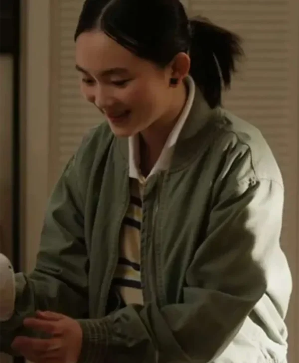 Audrey Hsieh Found Green Bomber Jacket For Women