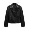 Ava Womens Black Leather Jacket Two webp