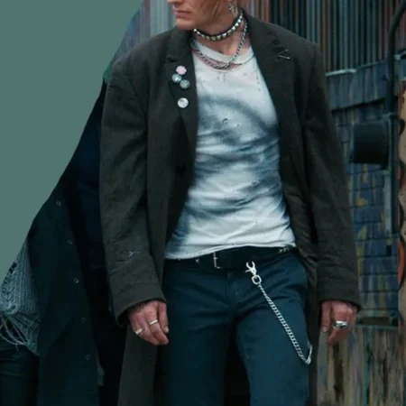 Axel Stranger Things Black Wool Coat webp