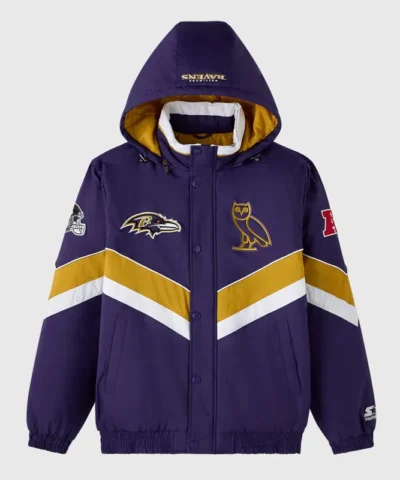 Baltimore Ravens OVO Sideline Puffer Jacket webp
