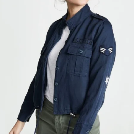 Batwoman Kate Kane Blue Cotton Army Jacket