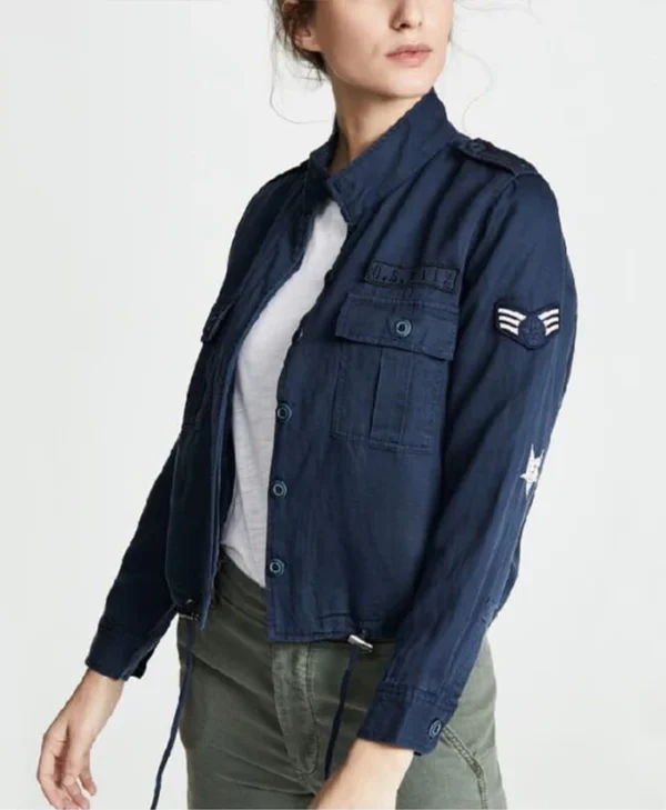 Batwoman Kate Kane Blue Cotton Army Jacket