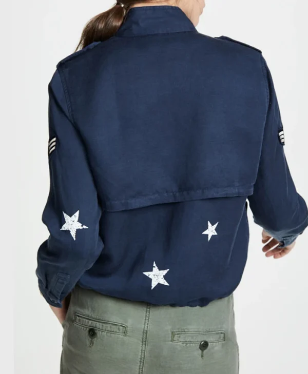 Batwoman Kate Kane Blue Cotton Army Jacket Back