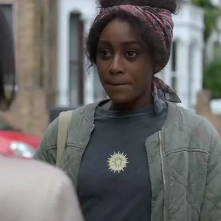 Simona Brown TV Series Behind Her Eyes Louise Green Cotton Quilted Bomber Jacket