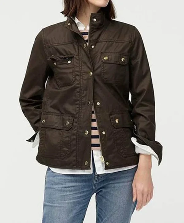 Beth Boland Good Girls Cotton Brown Jacket on Sale