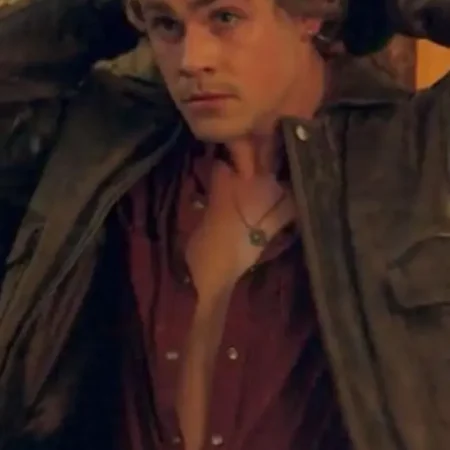 Billy Stranger Things Brown Leather Jacket webp