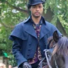 Bridgerton S02 Simon Basset Blue Cowboy Duster Coat webp