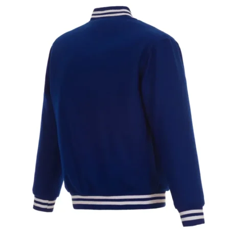 Buffalo Sabres Full Snap Varsity Wool Royal Jacket webp