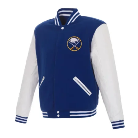 Buffalo Sabres RoyalWhite Varsity Jacket webp