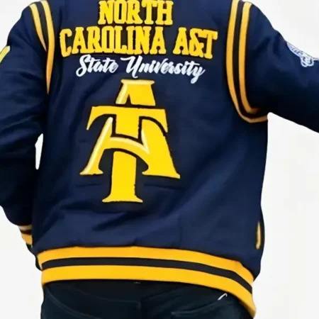 Buy Aggie North Carolina A and T Blue Varsity Jacket webp