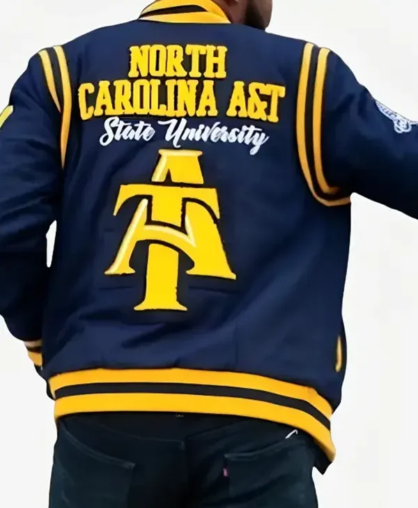 Buy Aggie North Carolina A and T Blue Varsity Jacket webp