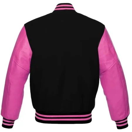 Buy Black and Pink Varsity Jacket For Sale Men And Women webp