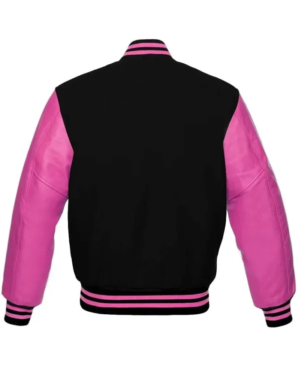 Buy Black and Pink Varsity Jacket For Sale Men And Women webp