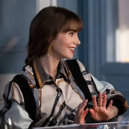 Buy Emily in Paris S03 Emily Cooper Bomber Jacket webp