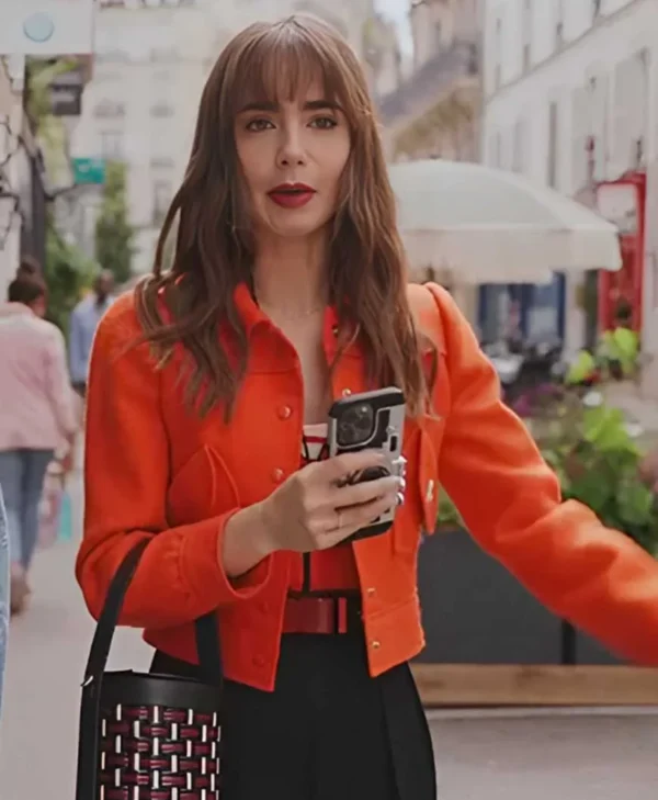 Buy Emily in Paris S03 Emily Cooper Orange Jacket