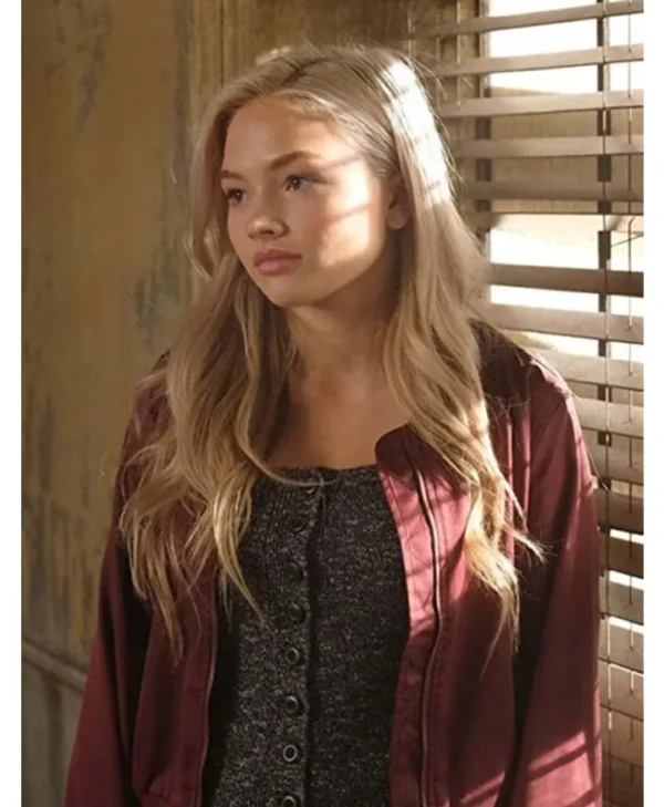 Buy Natalie Alyn Lind The Gifted Red Bomber Jacket