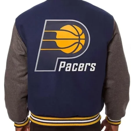Buy Now Indiana Pacers Navy And Charcoal Varsity Jacket For Men And Women webp