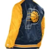 Buy Now Indiana Pacers Renegade Navy Blue And Yellow Varsity Jacket For Men And Women webp