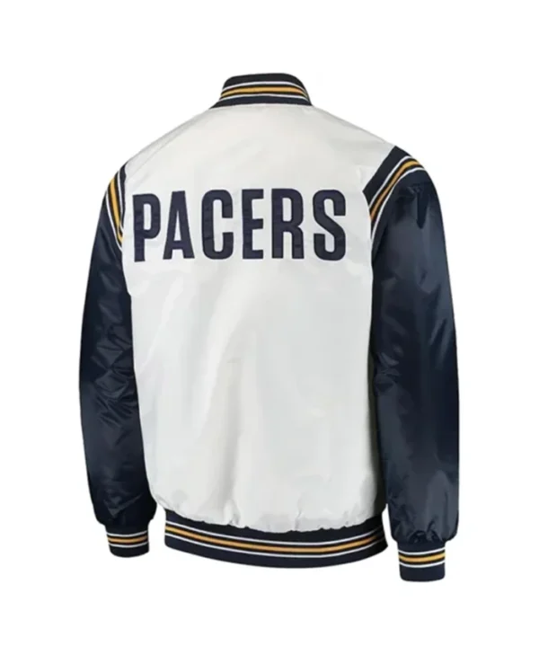 Buy Now Indiana Pacers Renegade White And Navy Blue Varsity Jacket For Men And Women webp