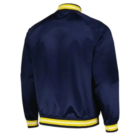 Buy Now Indiana Pacers Throwback Wordmark Navy Blue Varsity Jacket For Men And Women webp
