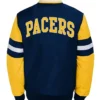 Buy Now Indiana Pacers Youth Legendary Yellow And Navy Blue Varsity Jacket For Unisex webp